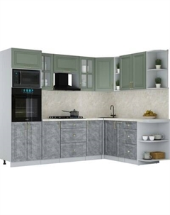 Кухонный гарнитур Интерлиния Мила Шато 1.88x2.6 ВТ PR