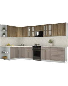 Кухонный гарнитур Интерлиния Мила Шато 1.7x3.6 LV