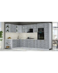 Кухонный гарнитур Интерлиния Мила Шато 1.88x3.4 ВТ LV