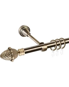 Карниз для штор АС ФОРОС Prime D16Г + наконечники Магнолия Ас форос