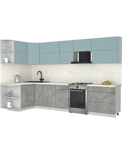 Кухонный гарнитур Интерлиния Мила Матте 1.5x3.3 Б