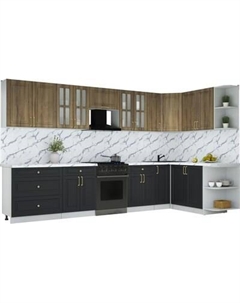 Кухонный гарнитур Интерлиния Мила Шато 1.7x3.5 PR