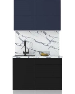 Кухонный гарнитур Интерлиния Мила Матте 1.1 А