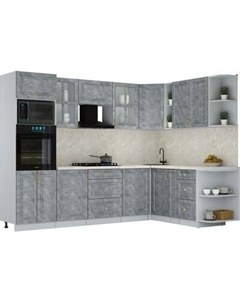 Кухонный гарнитур Интерлиния Мила Шато 1.88x2.8 ВТ PR