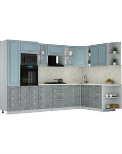 Кухонный гарнитур Интерлиния Мила Шато 1.88x3.2 ВТ PR