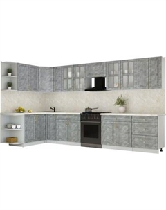 Кухонный гарнитур Интерлиния Мила Шато 1.7x3.7 LV