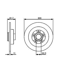 Тормозной диск 0986479445 Bosch