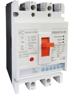 Выключатель автоматический КС ВА 88-125E 3P / EVA88-3-1258025 Кс