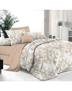 Комплект постельного белья Alleri Поплин Luxe Семейный / П-365