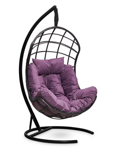 Подвесное кресло кокон барселона фиолетовый 110x195x110 см Лаура