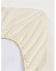 Простыня на резинке 1.5-спальная «», 140×200+25 см, молочная, поплин Этель