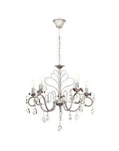 Люстра «Фредерика» 5×40 Вт E14 белый+золото 58×58×65 см Bayerlux