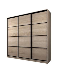Шкаф-купе Max-МШ-23-6-24-111, 2400×600×2300 мм, цвет дуб сонома Аллоджио