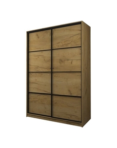 Шкаф-купе Max-МШ-23-6-18-11, 1800×600×2300 мм, цвет дуб крафт золотой Аллоджио