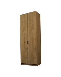 Шкаф 2-х дверный «Экон», 800×520×2300 мм, полки, цвет дуб крафт золотой Аллоджио