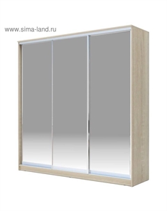 Шкаф-купе Хит-22-20-888, 2000×620×2200 мм, матовое стекло, цвет дуб сонома Аллоджио