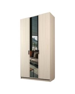 Шкаф 3-х дверный «Экон», 1200×520×2300 мм, 1 зеркало, цвет дуб молочный Аллоджио