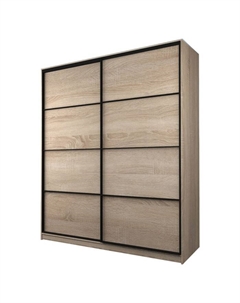 Шкаф-купе Max-МШ-23-6-20/2-11, 2000×600×2300 мм, цвет дуб сонома Аллоджио