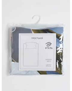 Простыня 1.5 спальная «Кувшинки», 150×220 см, хлопок 100%, бязь Этель