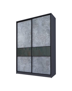 Шкаф-купе Max-МШ-23-6-18-99, 1800×600×2300 мм, метрополитан грей / стекло тёмно-серое Аллоджио