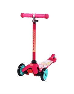 Самокат «Единорожки», колёса PU 110/75 мм, ABEC 7, цвет розовый Graffiti