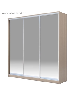 Шкаф-купе Хит-22-20-888, 2000×620×2200 мм, матовое стекло, цвет ясень шимо светлый Аллоджио