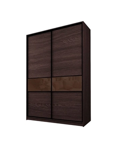Шкаф-купе Max-МШ-23-6-16-99, 1600×600×2300 мм, цвет венге / стекло шоколад Аллоджио