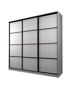 Шкаф-купе Max-МШ-23-6-27-111, 2666×600×2300 мм, цвет ясень анкор светлый Аллоджио