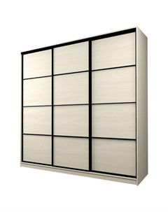 Шкаф-купе Max-МШ-23-6-27-111, 2666×600×2300 мм, цвет дуб молочный Аллоджио