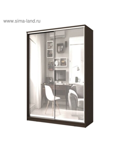 Шкаф-купе Хит-22-17-55, 1680×620×2200 мм, зеркало, цвет венге цаво Аллоджио