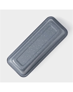 Форма для выпечки «Мрамор. Хлеб», 31,5×13×6,5 см, антипригарное покрытие, цвет серый Доляна