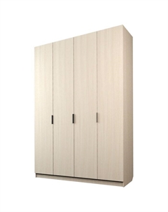 Шкаф 4-х дверный «Экон», 1600×520×2300 мм, цвет дуб молочный Аллоджио