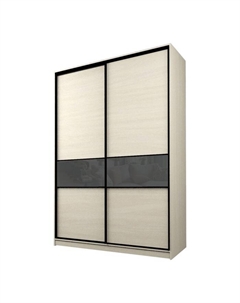 Шкаф-купе Max-МШ-23-6-16-99, 1600×600×2300 мм, цвет дуб молочный / стекло тёмно-серое Аллоджио