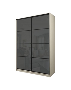 Шкаф-купе Max-МШ-23-6-18-22, 1800×600×2300 мм, цвет дуб молочный / стекло тёмно-серое Аллоджио