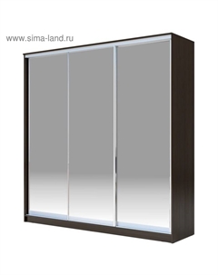 Шкаф-купе Хит-22-20-888, 2000×620×2200 мм, матовое стекло, цвет венге цаво Аллоджио