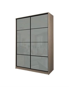 Шкаф-купе Max-МШ-23-6-18-22, 1800×600×2300 мм, цвет дуб сонома / стекло светло-серое Аллоджио