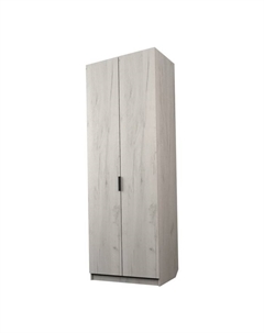 Шкаф 2-х дверный «Экон», 800×520×2300 мм, штанга, цвет дуб крафт белый Аллоджио