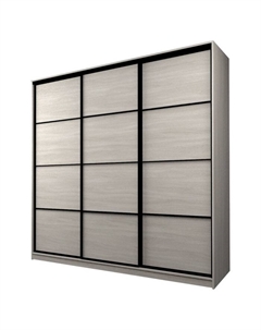 Шкаф-купе Max-МШ-23-6-24-111, 2400×600×2300 мм, цвет ясень шимо светлый Аллоджио