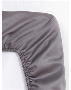 Простыня на резинке 1.5-спальная «» Grey sky, 160×200+25 см, мако-сатин Этель