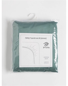 Простыня на резинке Green paradise 180х200х25 см, 100% хлопок, мако-сатин, 114г/м2 Этель