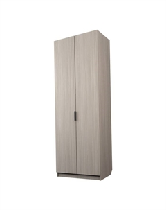 Шкаф 2-х дверный «Экон», 800×520×2300 мм, штанга и полки, цвет ясень шимо светлый Аллоджио
