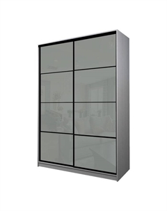 Шкаф-купе Max-МШ-23-6-18-22, 1800×600×2300 мм, ясень анкор светлый / стекло светло-серое Аллоджио