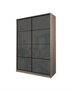 Шкаф-купе Max-МШ-23-6-18-22, 1800×600×2300 мм, цвет дуб сонома / стекло тёмно-серое Аллоджио