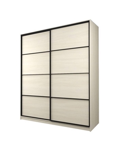 Шкаф-купе Max-МШ-23-6-22/2-11, 2200×600×2300 мм, цвет дуб молочный Аллоджио