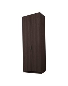 Шкаф 2-х дверный «Экон», 800×520×2300 мм, штанга и полки, цвет венге Аллоджио