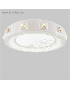 Люстра c ПДУ 661621LED 90 Вт 3 режима 3000-6000К диммер белый 50×50×9 см Bayerlux