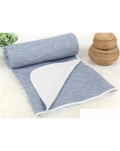 Покрывало Бусы 2286 (220x200, синий) Артпостель