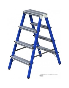 Лестница-стремянка NV 114 двухсторонняя 2x4 ступеней Новая высота