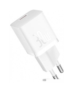 Сетевое зарядное GaN5 Fast Charger Mini 1C 30W CCGN070502 (белый) Baseus