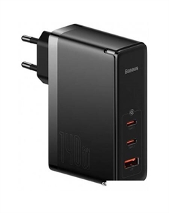 Сетевое зарядное GaN5 Pro Fast Charger 2C+U 140W EU (черный) Baseus